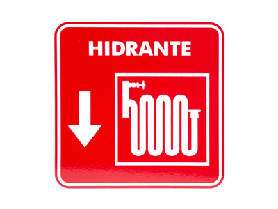Señalamiento de Hidrante