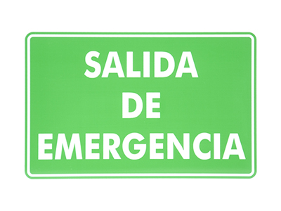 Señalamiento de Salida de Emergencia