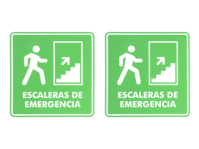 Señalamiento de Escaleras de Emergencia