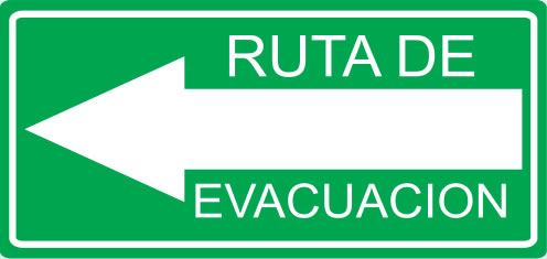 Ruta Evacuacion Izquierda